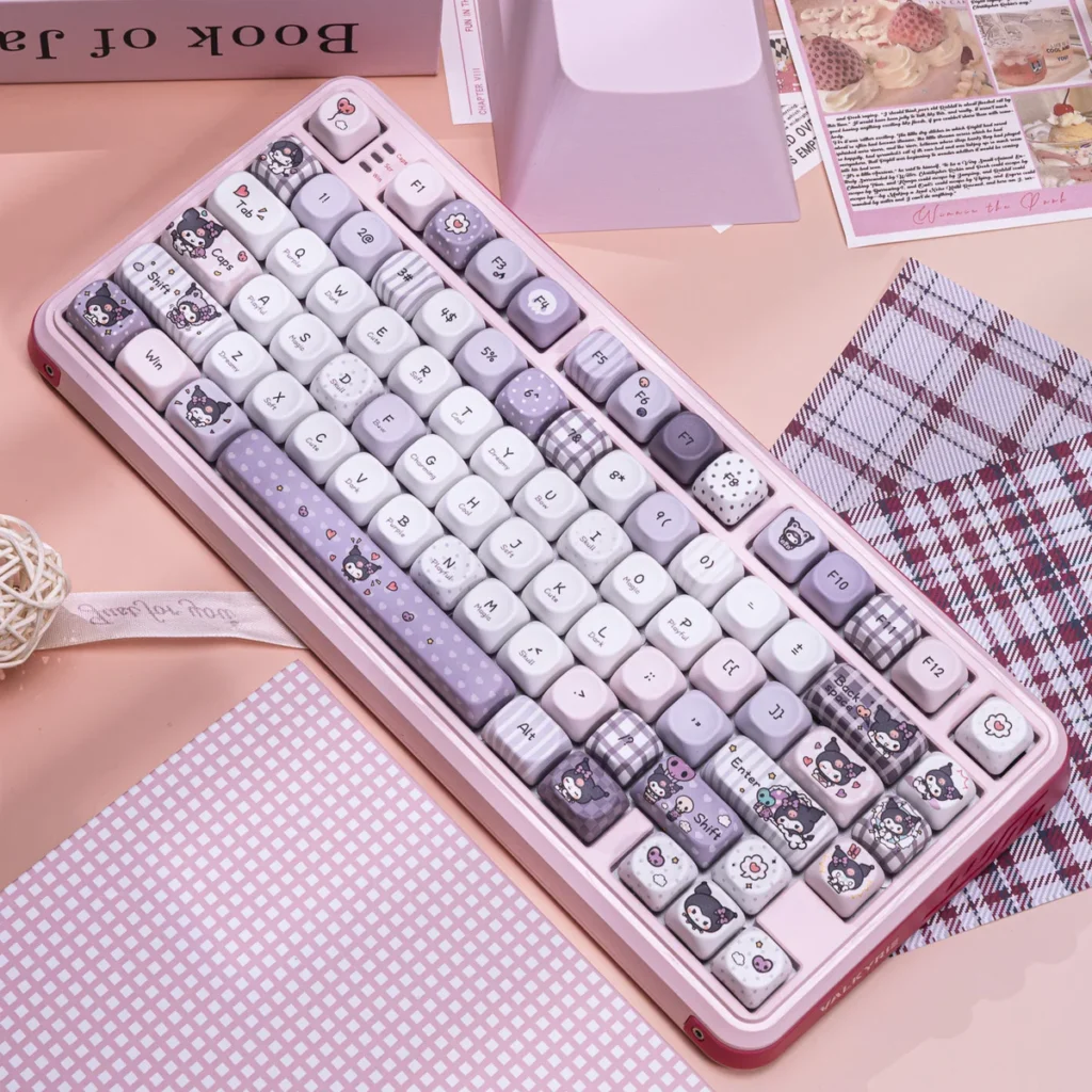 Hello Kitty Kuromi's Diary Exclusive Kuromi's hero image featuring Kuromi's Diary Keycap Set