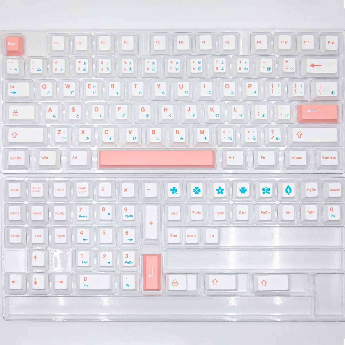 Detailed texture view of Ice Berry Series Cherry Durable PBT refreshing design and material