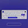 Side view of Klein Blue Cherry Profile Keycaps showing ergonomic design