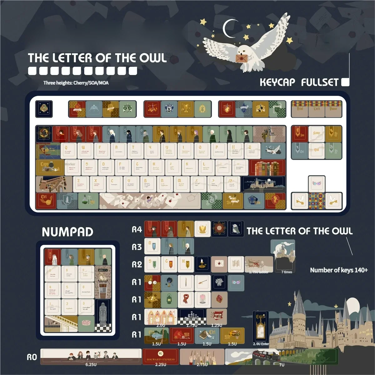 Detailed texture view of Letter of The Owl Exclusive design and material