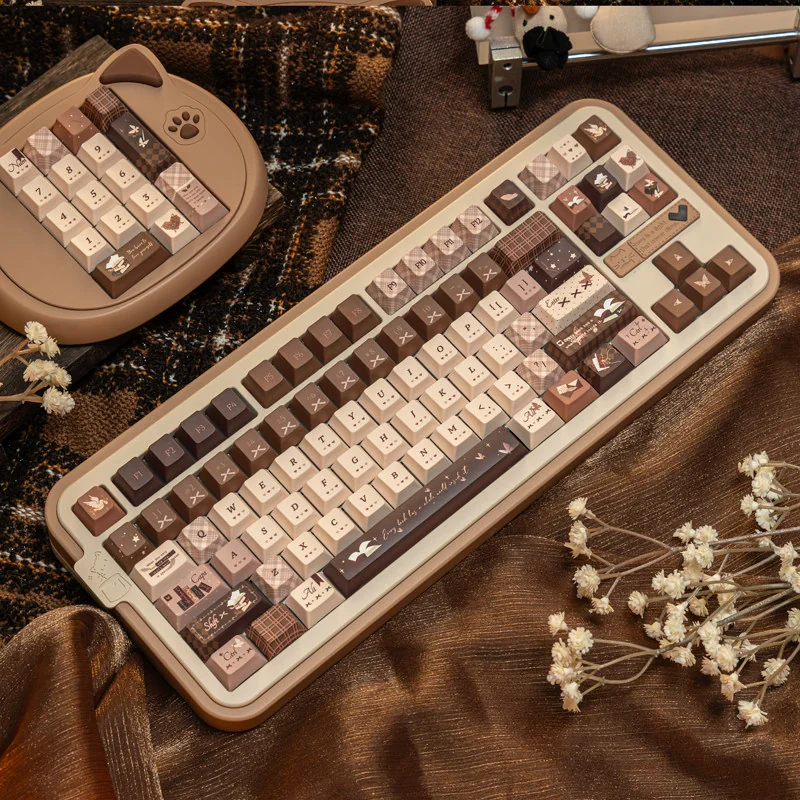 Full layout of 137-key Literary Keycap Set