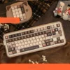 Detailed shot of unique literary symbols on keycaps
