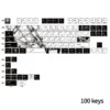 Complete Makima PBT Side-Lit Keycap Set displayed in its packaging, showcasing all 100 Cherry profile keys