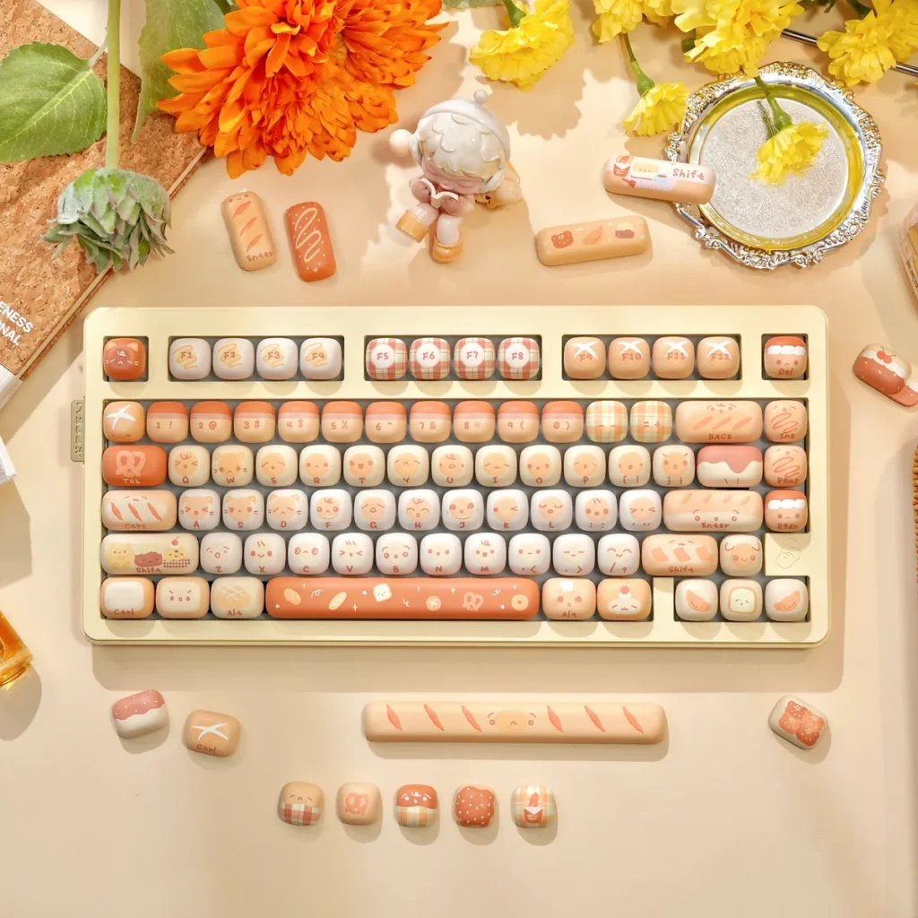 Mantou Keycap Set with MOG profile on a mechanical keyboard