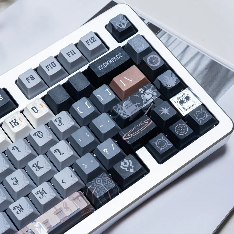 Medieval Astrolabe Cherry Keycap Exquisite installed on a mechanical keyboard setup