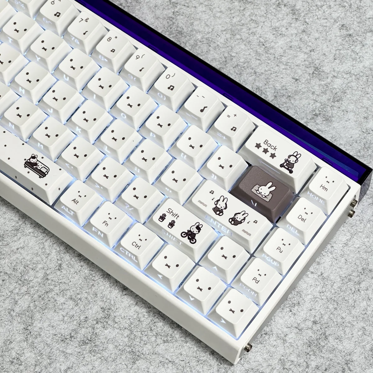 Full Miffy Keycap Set layout, displaying all 100 keys and their various sizes