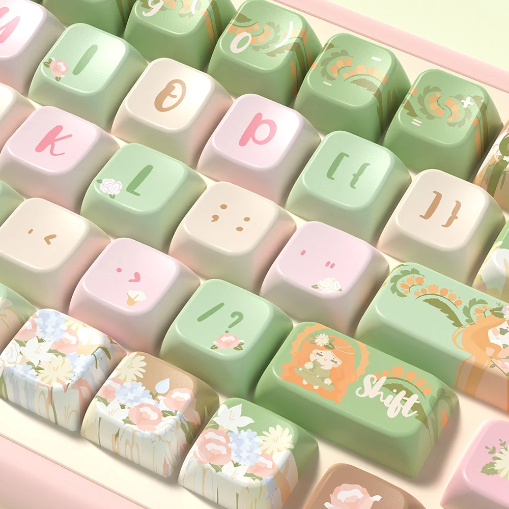 MDA profile keycap side view ergonomic design