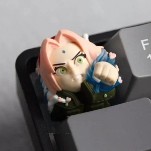 Naruto Gritty Sakura Haruno Distinct Novelty hero image featuring Sakura Haruno Keycap