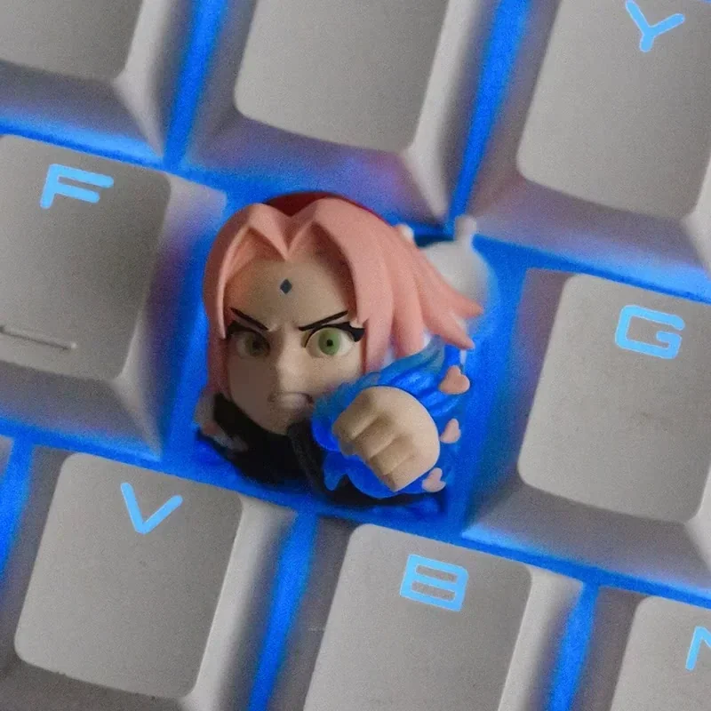 Side profile of Naruto Gritty Sakura Haruno Distinct Novelty showing keyboard shape and fit