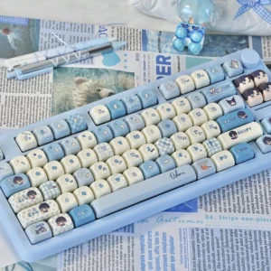 Osborn PBT MOA Keycap Set for Light and Night Love themed keyboard