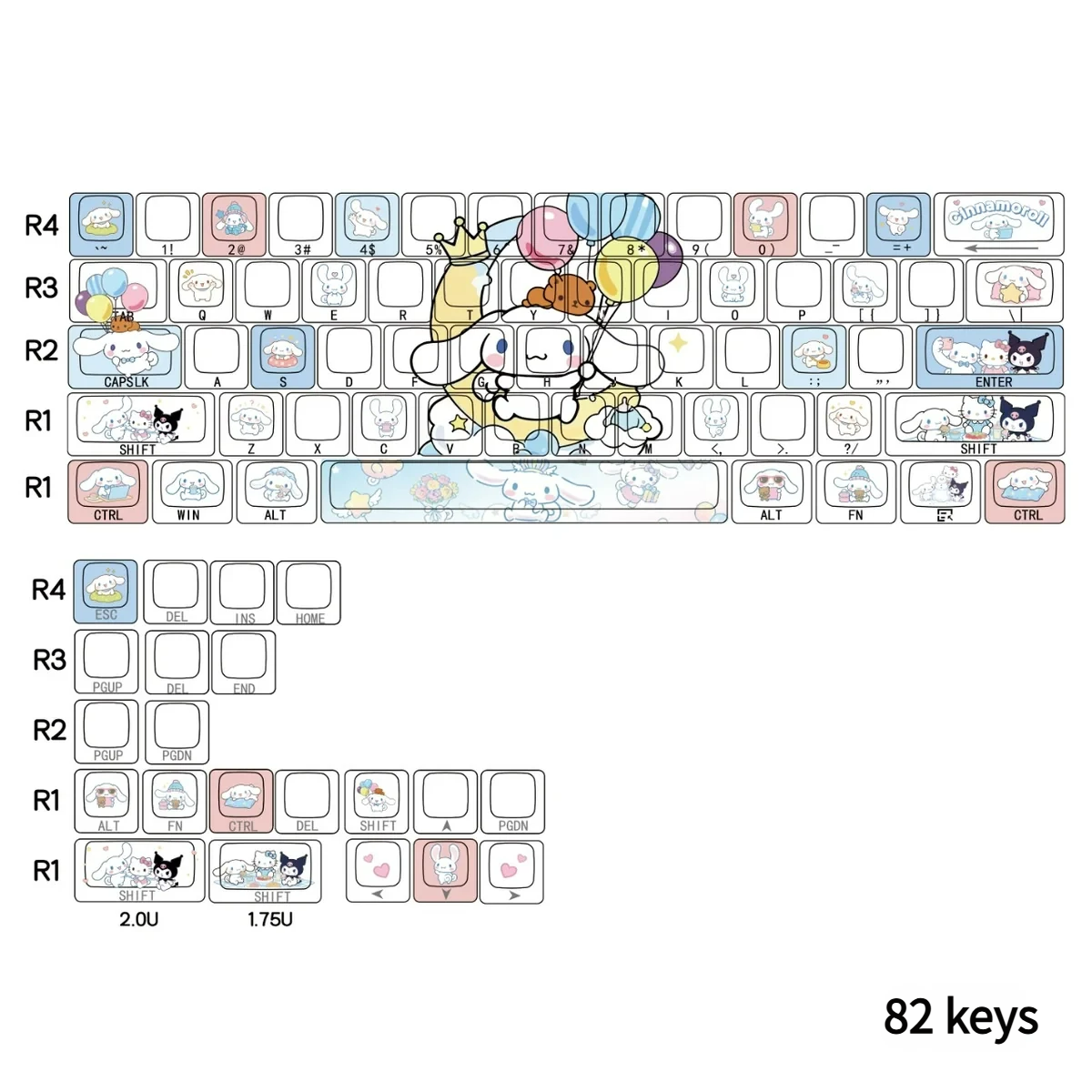PBT double-shot keycap construction detail