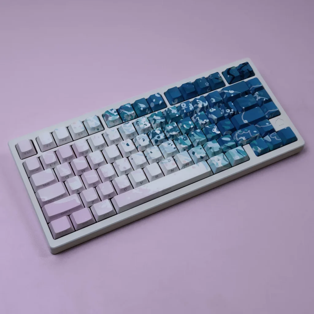 Pink Beach Cherry Keycap Dreamy Pink Beach hero image featuring Pink Beach Keycap Set