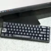 Overview of the Poseidon Keycap Set installed on a keyboard, emphasizing the full mythological aesthetic.