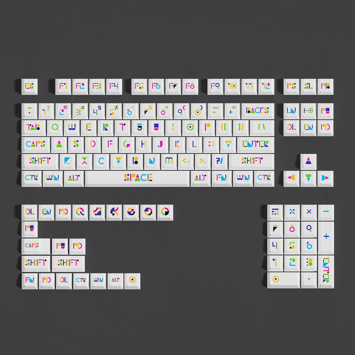 Detailed view 7 of Premium Memphis Cherry Keycap Bold Memphis design