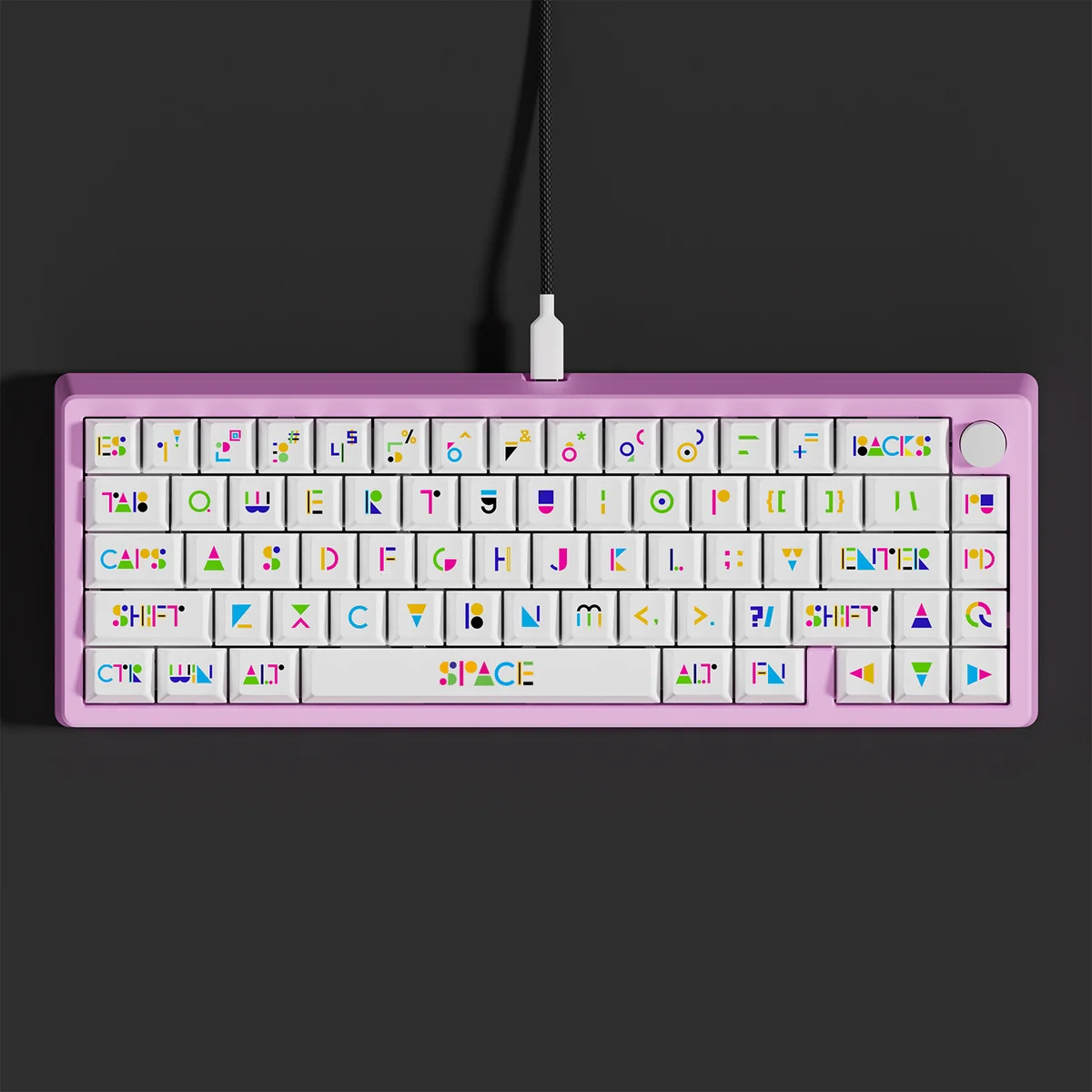 Premium Memphis Cherry Keycap Bold Design product image