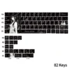 Close-up of side-engraved Reze keycap design