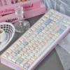 Elegant Rococo PBT Dye-Sub Keycap Set on a mechanical keyboard