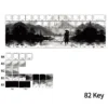 Detailed view of a single Shadow PBT keycap highlighting the dye-sublimation quality