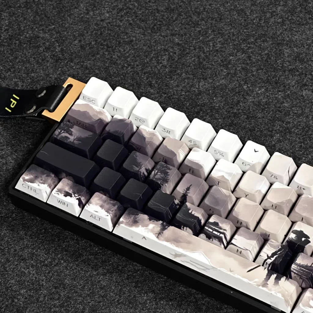 Full layout of the Shadow PBT Keycap Set demonstrating comprehensive compatibility