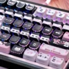 Detail of side-engraved legends on Lace Cat keycaps, highlighting dye-sublimation quality