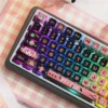 SPY X FAMILY Characters Spy x Family themed installed on a mechanical keyboard setup