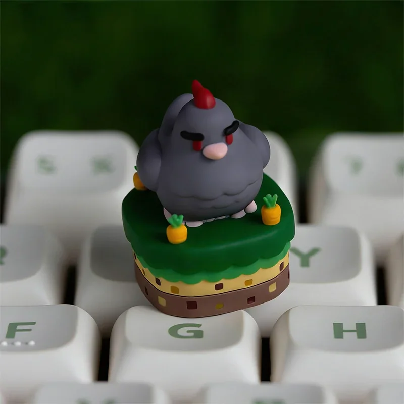 Stardew Valley Chicken Series Exclusive Stardew installed on a mechanical keyboard setup