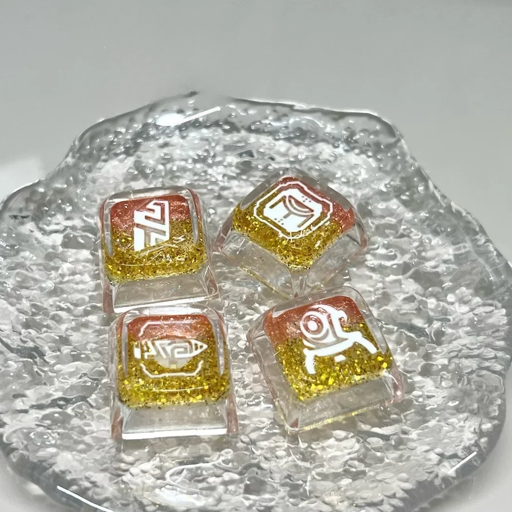 Valorant Chamber Skill Keycaps Valorant Chamber installed on a mechanical keyboard setup