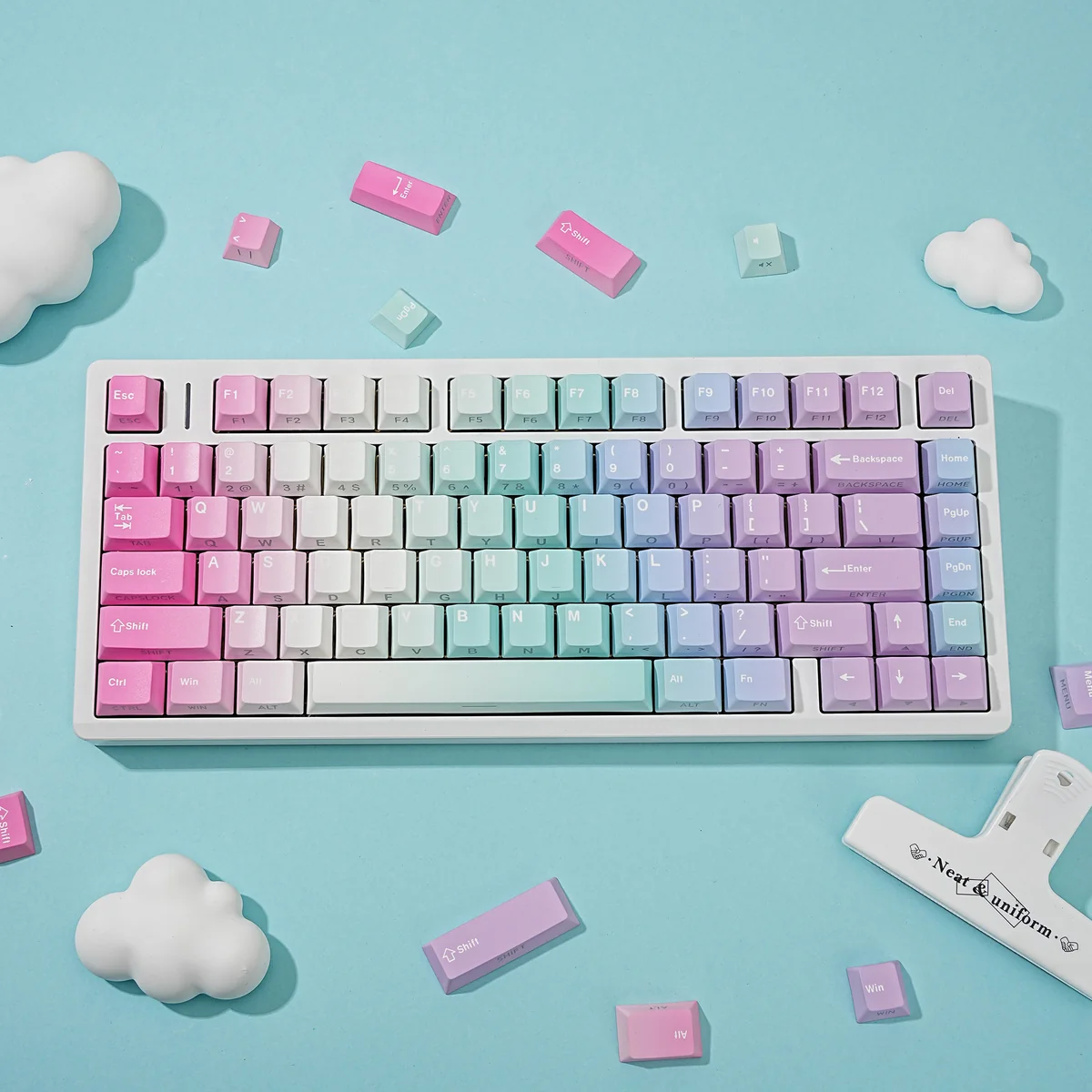 Y2k Cherry Keycap Set Vibrant Pbt Keycaps For product image