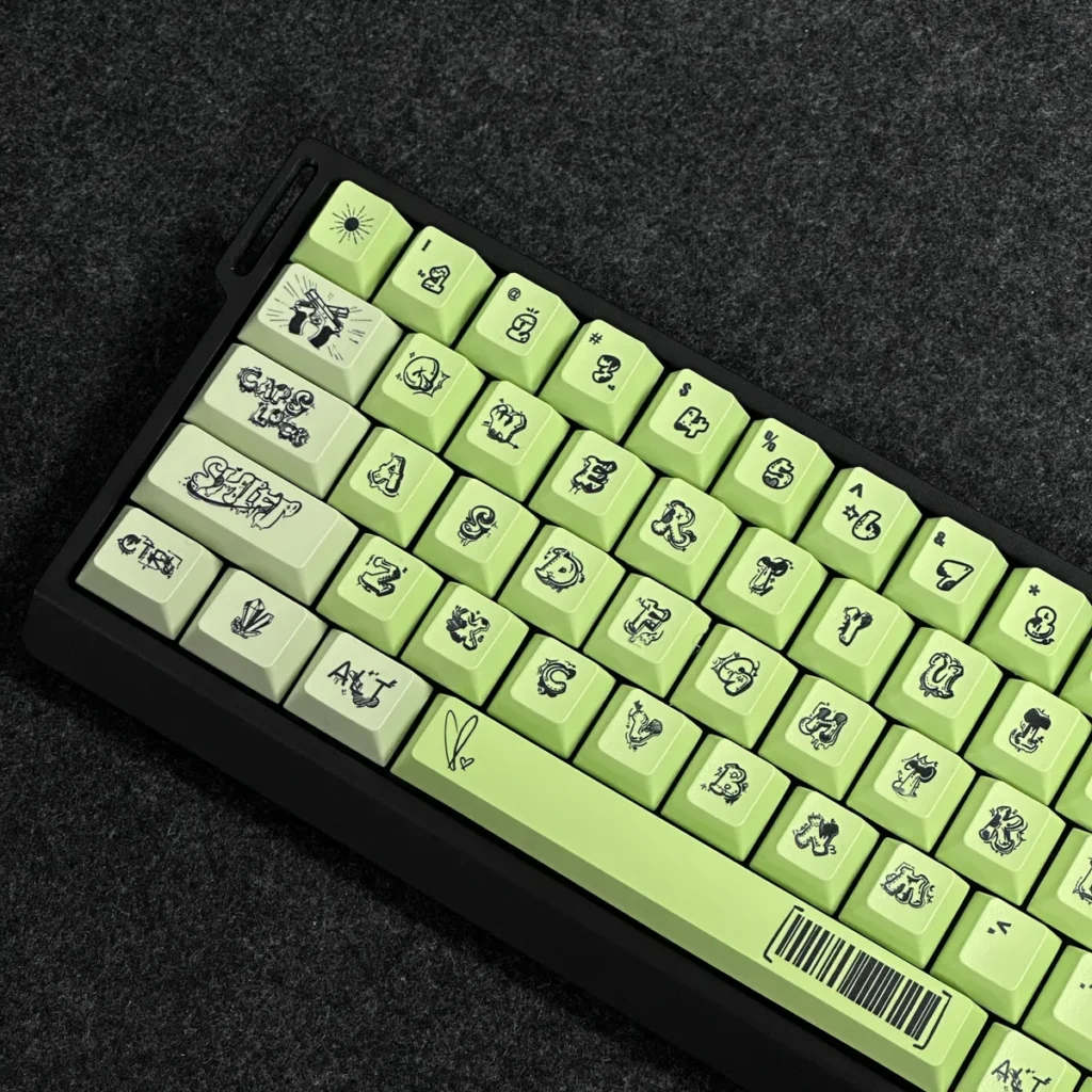 American Graffiti PBT Keycap Set on mechanical keyboard