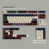 Full layout view of the Americano Retro PBT Keycap Set displaying all keys