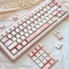 Close-up of side-lit butterfly legend on PBT keycap, showing intricate detail and light effect.
