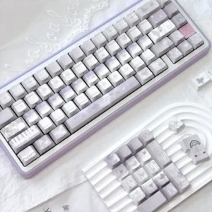Full layout of Butterfly PBT Keycap Set, showcasing various keycap sizes and options.