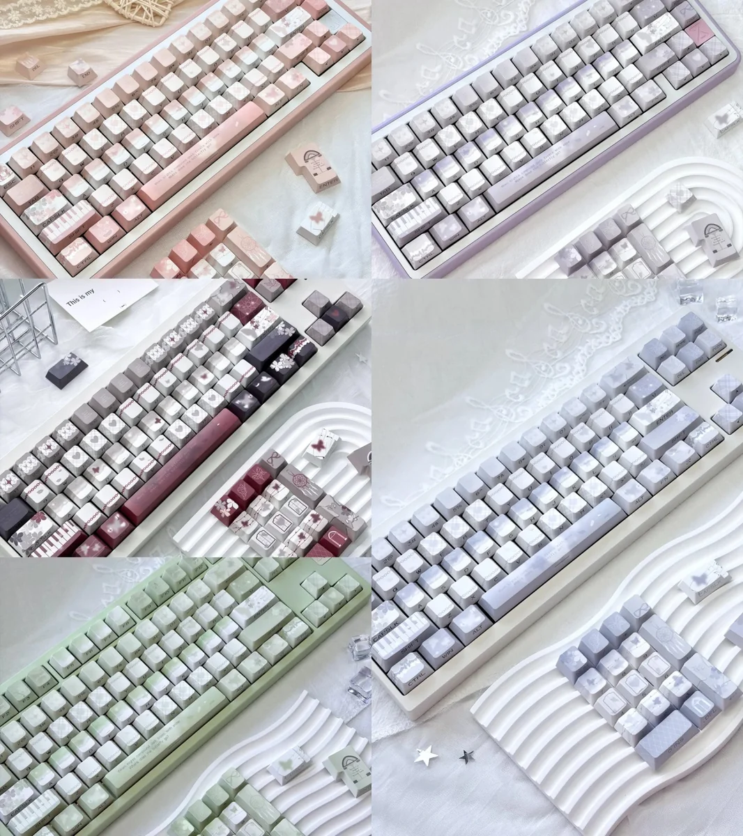 Butterfly Pbt Keycap Set Purple Side Lit product image