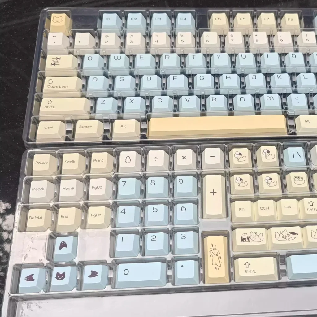 Side profile of Cherry PBT keycaps