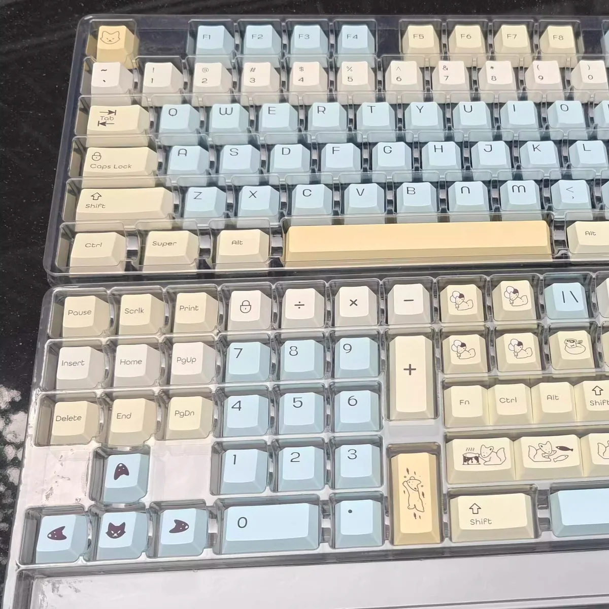 Side profile of Cherry PBT keycaps