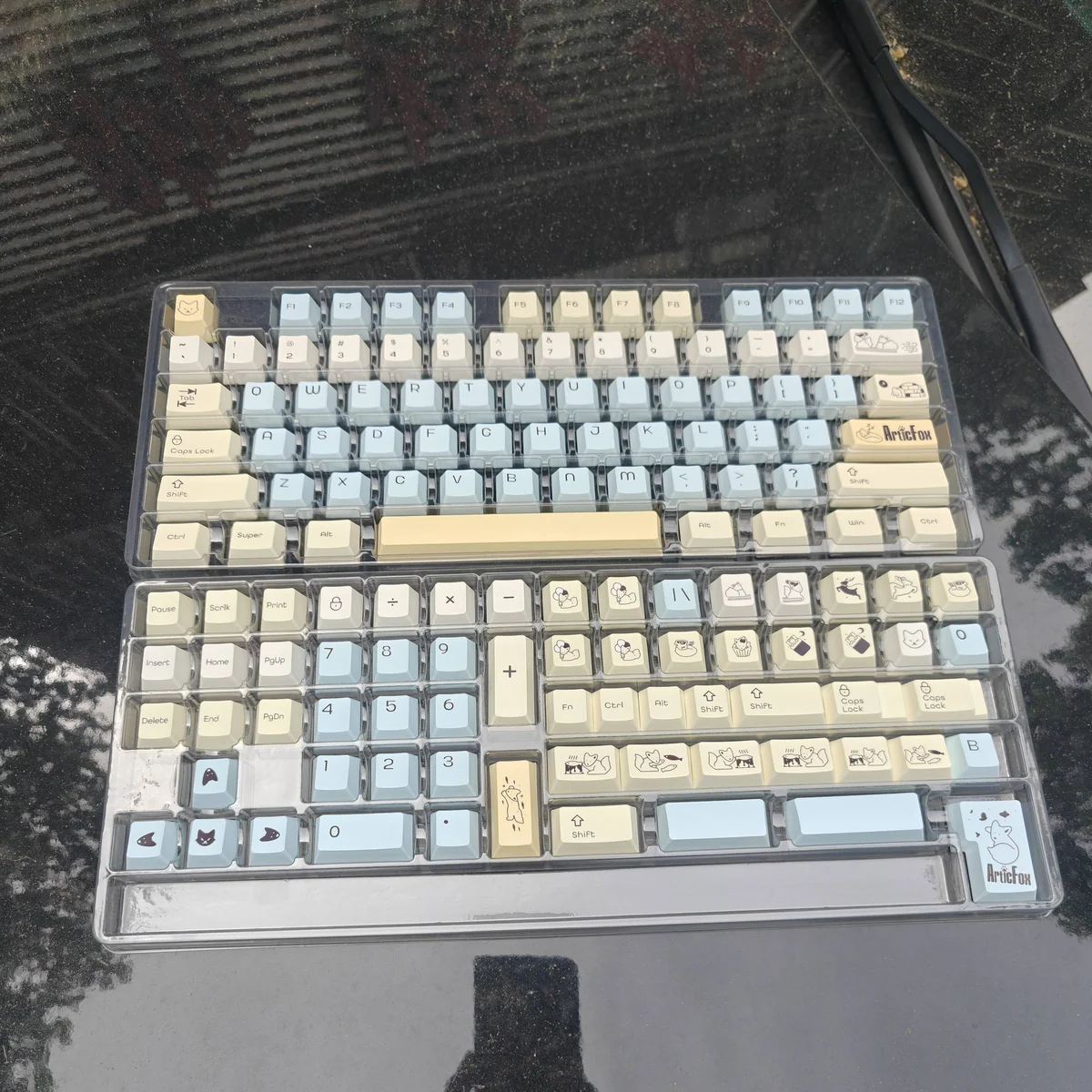 C Fox keycap set layout compatibility shot