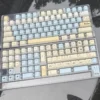C Fox PBT Dye-Sub Keycap Set on mechanical keyboard
