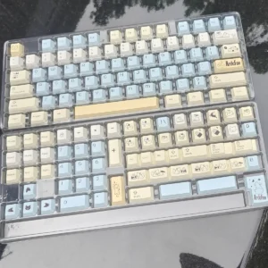 C Fox PBT Dye-Sub Keycap Set on mechanical keyboard