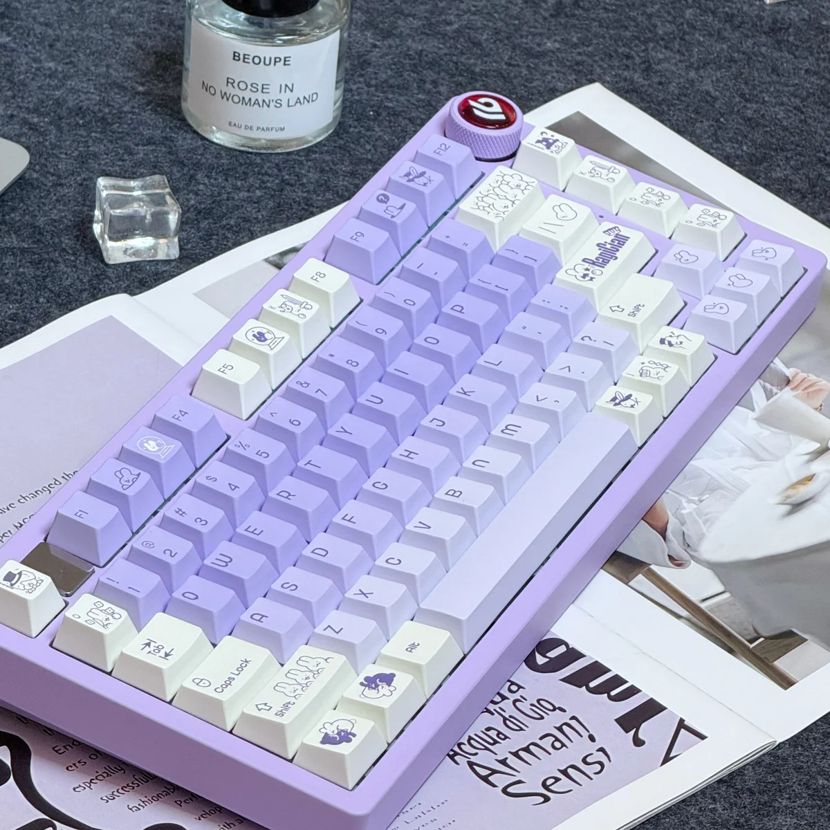 C Rabbit Keycap Set Whimsical Pbt Dye Sub Full Set product image