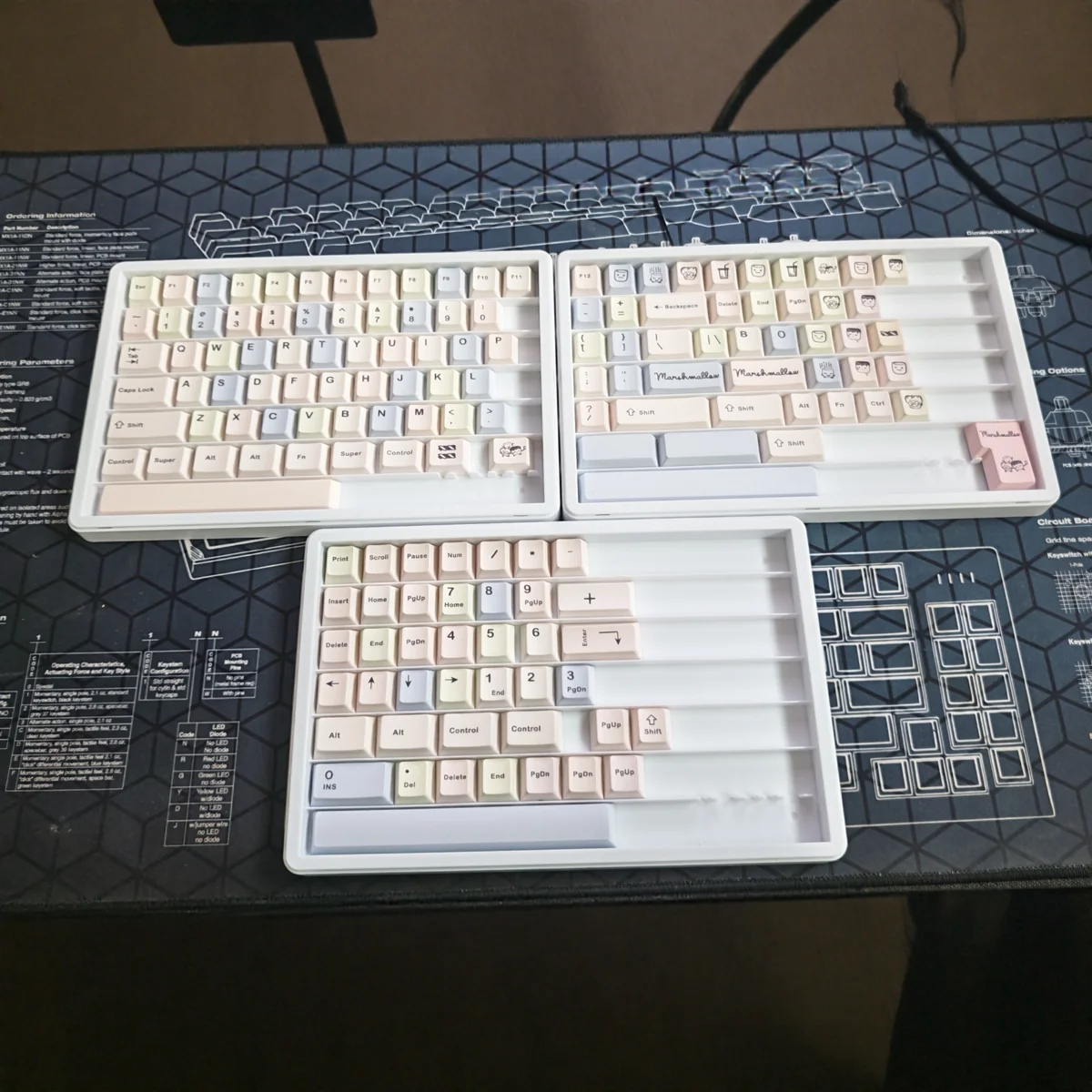 C Sugar Pbt Dye Sub Keycap Set Full View product image