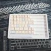 Side view of C Sugar PBT keycaps showcasing Cherry profile