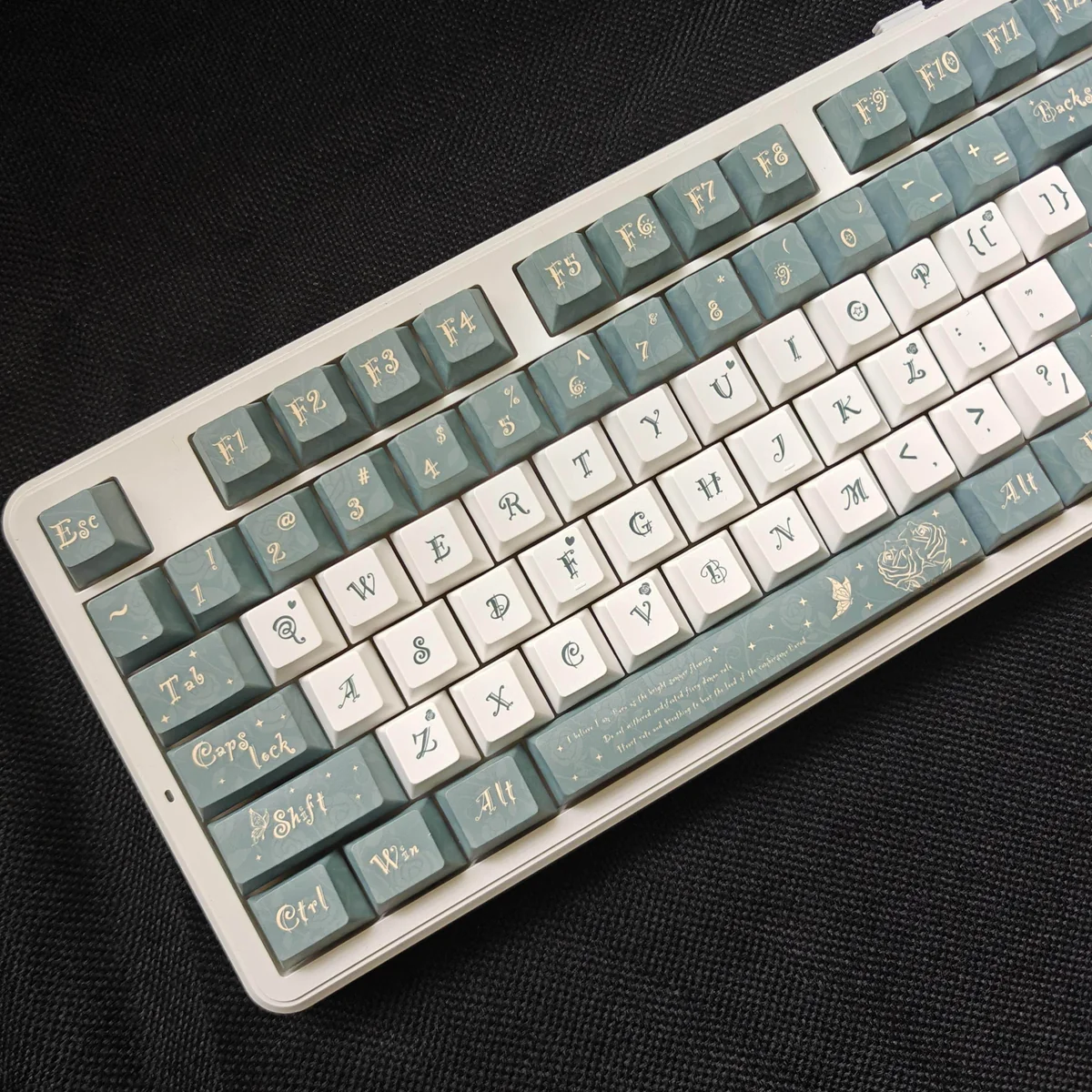 Close-up of Camellia Series Cherry Keycap Durable PBT highlighting details and finish