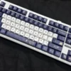 Side profile of Camellia Series Cherry Keycap Durable PBT showing keycap set shape and fit