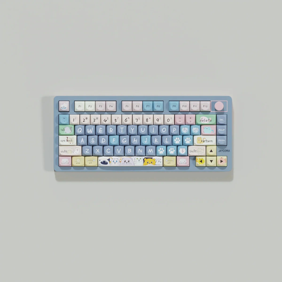 Cat Mouse Moa Keycap Set Whimsical Keyboard Art product image