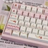 Side view of Cherry Profile keycaps from the Cherry Cake set
