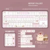Cherry Cake keycaps illuminating a sweet desk aesthetic