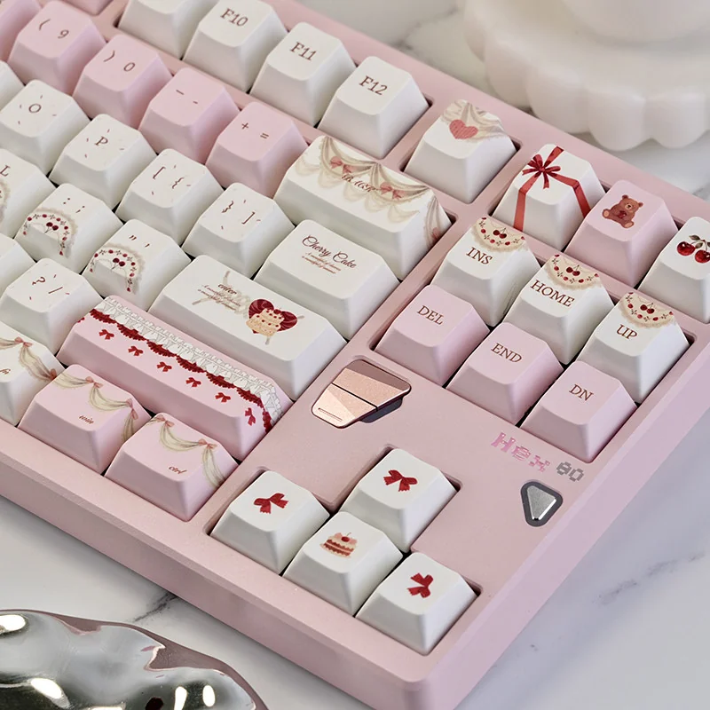 Texture and feel of the PBT Cherry Cake keycaps
