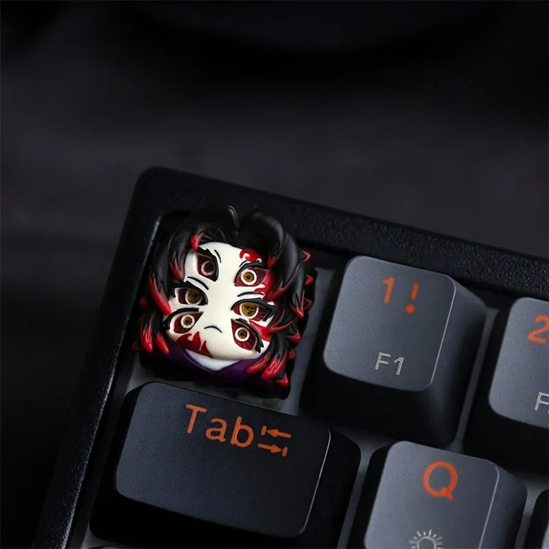 Kokushibo keycap showcasing dark aesthetic and Cherry profile