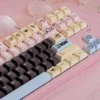 Side profile of DuCato PBT keycaps highlighting the Cherry profile ergonomics