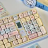 Ergonomic MOA profile keycaps showcasing Chiikawa characters